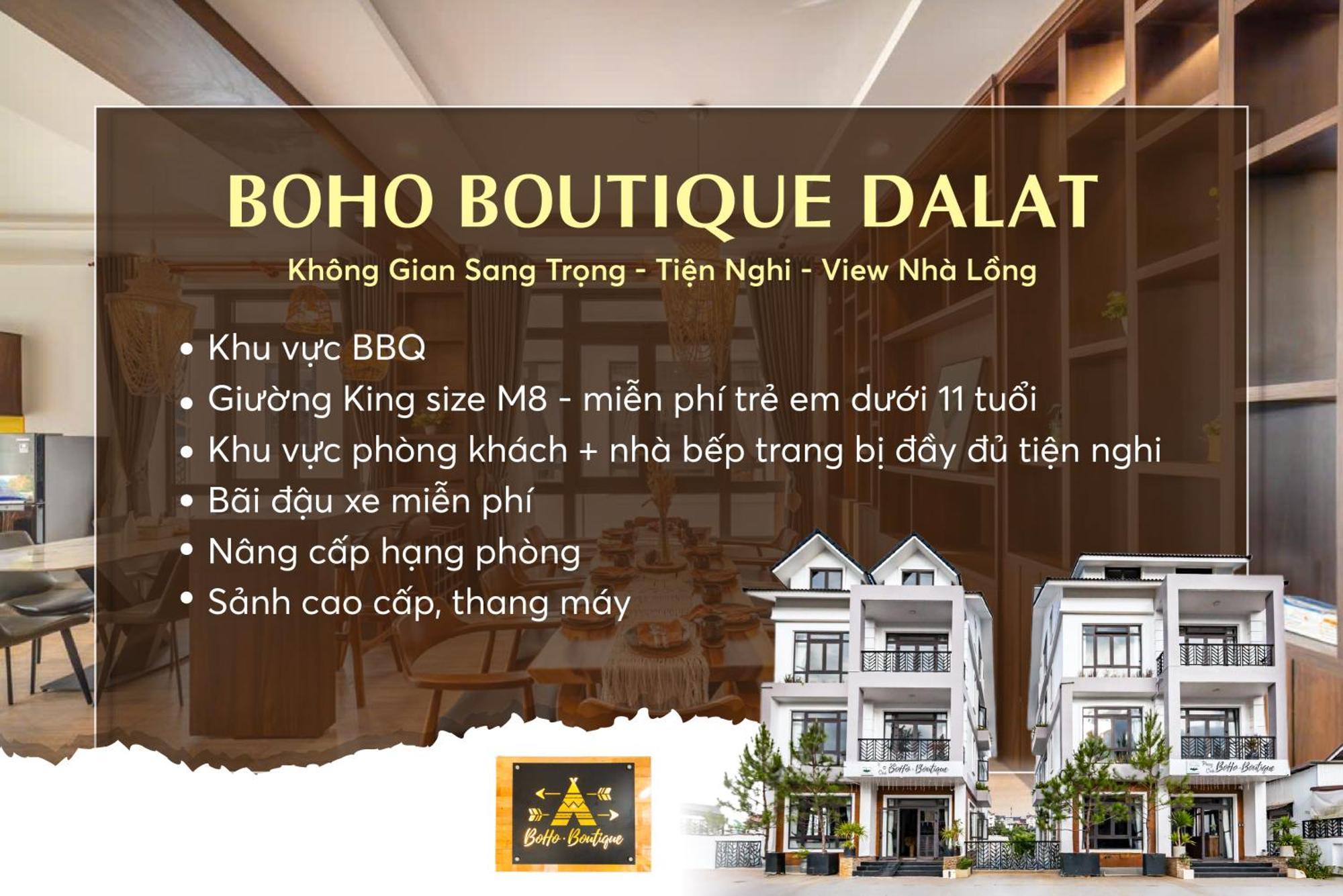 Hotel Boho Boutique Da Lat - View Nha Long Lang Man Extérieur photo