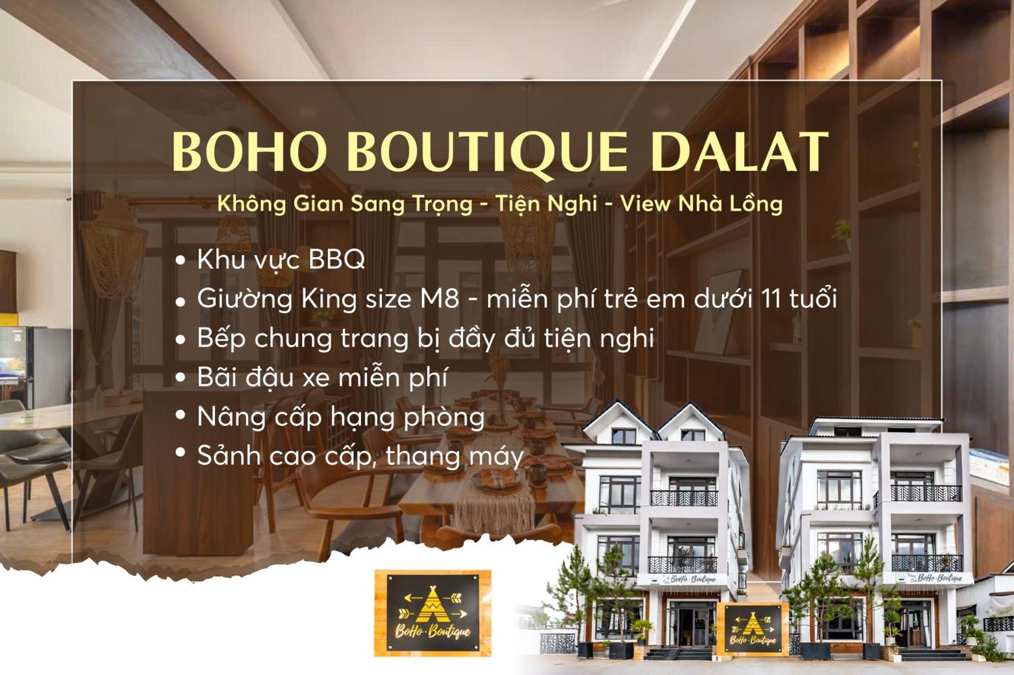 Hotel Boho Boutique Da Lat - View Nha Long Lang Man Extérieur photo